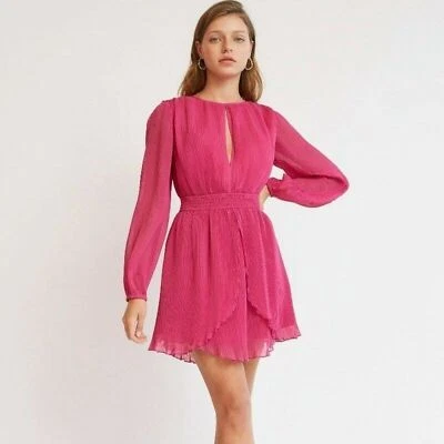 Finders Keepers NWT Bijou Mini Dress Fuchsia SIZE S - Imagem 1 de 4