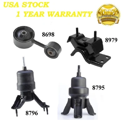 4 PIEZAS MONTAJE MOTOR Y TRANSMISIÓN APTO PARA TOYOTA SOLARA 1999-2001 CUPÉ 2,2 L - TRANSMISIÓN AUTOMÁTICA Foto 1 de 4