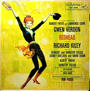 Gwen Verdon, Richard Kiley LP Redhead (Original Cast) RCA Victor VG/EX Musical - Imagen 1 de 4