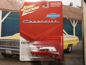 Johnny Lightning 1957 Chevy Ambulance Hobby Exclusive Red/White 210 SEDAN RR - Picture 1 of 3