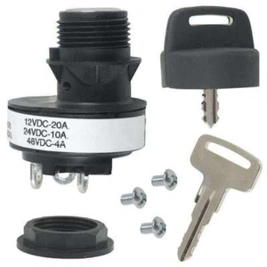 SWITCH KEYLOCK 2POS SPST 20A 12V - Picture 1 of 1