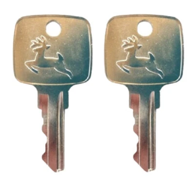 (2) John Deere AR51481 Ignition Keys fits Tractors and Heavy Equipment - Image 1 of 2