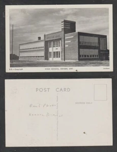Dryden Ontario Postcard High School Kenora District Street View Unused Chrome - Picture 1 of 3