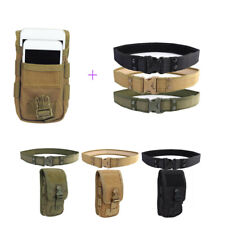 Nylon Tactical Molle Belt Bag Mobile Phone Pouch Cover Case Military Combat Belt