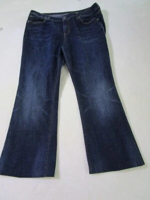 Jean London para mujer talla 16 azul personalizado capri tiro medio Foto 1 de 4