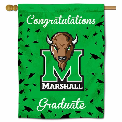 Marshall University College Graduation Gift Decorative Flag Cover