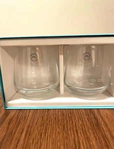 Tiffany & Co. Pair Tumbler Champagne champaign Wine Glass with Blue Box - Picture 1 of 4