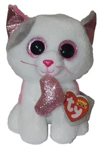 Ty Beanie Boos - MILENA the Valentine Cat 6" NEW MWMTs Plush Stuffed Animal Toy - Picture 1 of 6