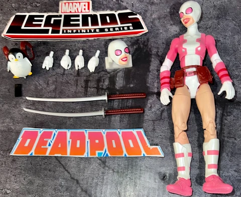 Marvel Legends Spiderman Lizard Build A Figure BAF Series Gwenpool 6" Cover