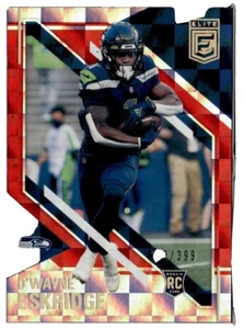 2021 ELITE SQUARES D'Wayne Eskridge Rookie/399 Seattle Seahawks #208 - Bild 1 von 2