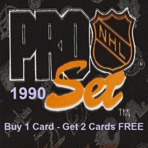1990-91 Pro Set Hockey Cards - Buy 1 Card, Get 2 Cards FREE - $0.99 Per Card - Picture 1 of 213