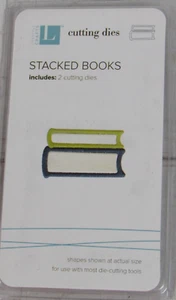 Lifestyle Crafts Apilados Libros 2x2, Juego de 2 troqueles de corte DD0088 - Imagen 1 de 2