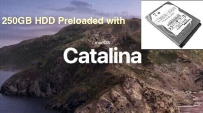 APPLE MACBOOK PRO A1278 A1286 2012 250GB 2.5 HARD DISK DRIVE OS X CATALINA 10.15 - Image 1 of 4