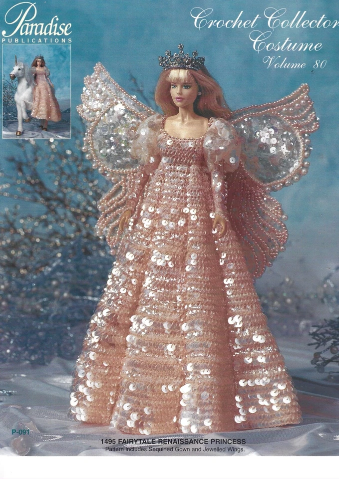 Paradise Publications 1495 Fairytale Renaissance Crochet Collector Costume 80 - Image 1 of 1