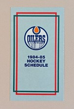 1984-85 Nova Scotia Oilers Hockey Pocket Schedule AHL 🏒🥅