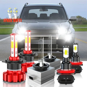For BMW X3 2007-2009 2010 LED HID Xenon Headlight Hi / Lo+ Fog Light Bulbs 6X - Picture 1 of 16