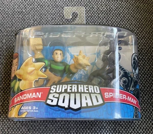 SANDMAN & BLACK COSTUME SPIDER-MAN - Super Hero Squad Figure 2-Pack Set 2007 - Picture 1 of 2