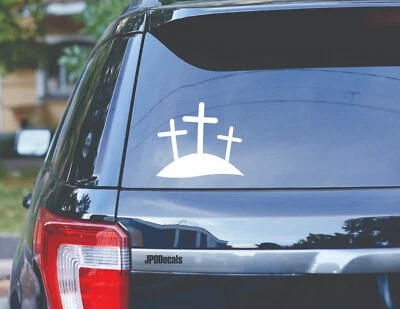 Calcomanía Vinilo Transferencia Calvario Cruces Estilo #1 Cristianismo Religioso 31 + Colores Foto 1 de 4