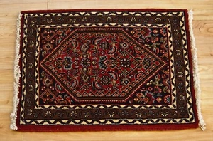 Bijar Wool Hand Knotted Prayer Kurdistan Rug 17" x 24" (40 cm x 60 cm) - Picture 1 of 6