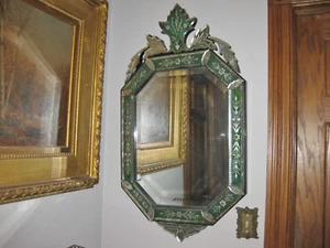 Antique 19th century Venetian Mirror (pair available) - Picture 1 of 14