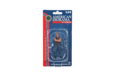 Figura Car Meet 3 1:24 American Diorama 76426 1 Black Blue Man Guy 3" Foto 1 de 2