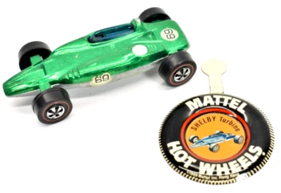 Hot Wheels Redline Shelby Turbina Verde 1969 Mattel Hong Kong Foto 1 de 4