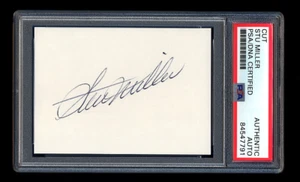 STU MILLER SIGNED MINT CUT PSA/DNA AUTOGRAPHED BALTIMORE ORIOLES HOF 1966 WSC - Picture 1 of 1