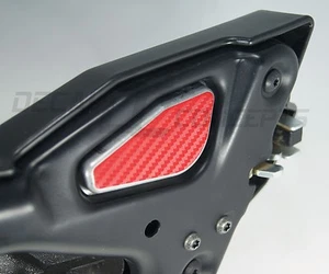 (4) Kit de calcomanías de manija de puerta de fibra de carbono Polaris RZR ROJO -1000 XP XP1K 900S xp4  - Imagen 1 de 3