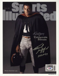 Frank Gifford SIGNED Sports Illustrated 11x14 Print Giants PSA/DNA AUTOGRAPHED - Picture 1 of 1