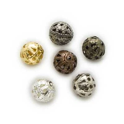 Cuentas espaciadoras de flores huecas de 100 piezas hallazgos accesorios para hacer joyas 4-10 mm Foto 1 de 4