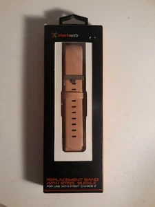 BlackWeb Replacement Band With Steel Buckle FitBit Charge 2 - PINK - Picture 1 of 2