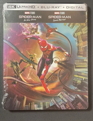Spider-Man No Way Home [ Limited Edition STEELBOOK ] (4K Ultra HD + Blu-ray) NEW - Image 1 of 4