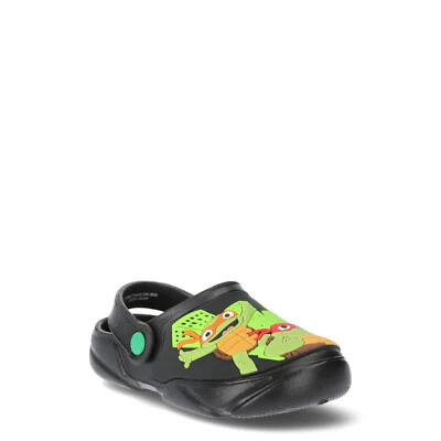 Crocs Kids TMNT Clogs - Ninja Turtles Slip-On Shoes - Black Green - Boys Girls - Image 1 of 4