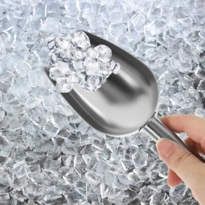 2Pcs Portable Ice Shovel Stainless Ice Shovel Ice Scooper Food Candy Scoop - Picture 1 of 12