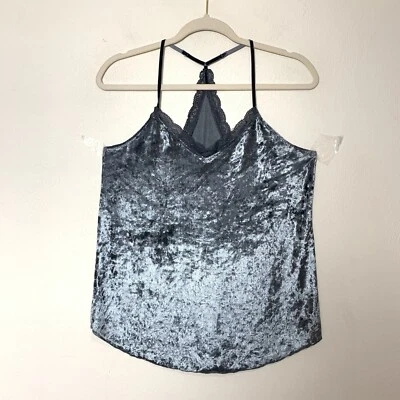 Camisola de terciopelo elástico aplastado de colección años 90 talla mediana tesoros secretos grunge gótico Foto 1 de 4