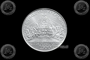VATICAN 500 LIRE 1962 (Ioannes XXIII) SILVER Comm. coin (KM# 74) UNC - Picture 1 of 5