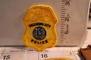 police patch  OKLAHOMA CITY POLICE OKLAHOMA BALL CAP SIZE - Picture 1 of 1