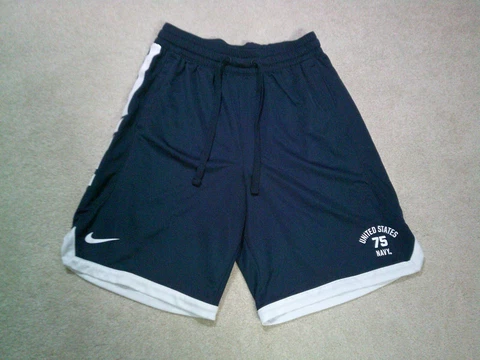US Navy Basketball Shorts Mens Large Blue Nike Cover