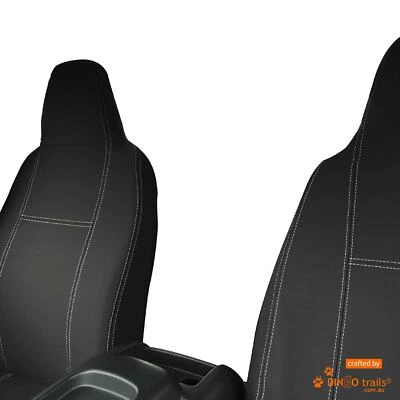 Fit Toyota HiAce H200 (Mar05-Apr19) Full-back FRONT Neoprene Seat Covers + Map - image 1 of 4