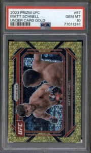 2023 Prizm UFC Under Card Gold #57 Matt Schnell /10 PSA 10 - Picture 1 of 2
