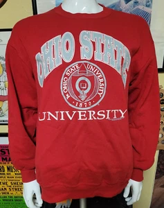 VTG 80s Ohio State University Buckeyes Crewneck Sweatshirt Seal Large OSU Nice - Picture 1 of 5