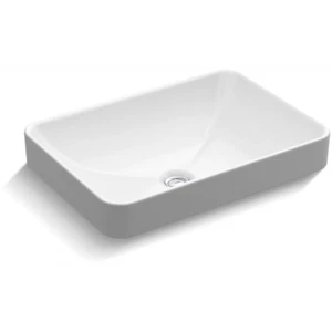 Kohler K-5373-0 Vox 22-5/8" Rectangular Vessel or Drop In Bathroom Sink with Ove - Picture 1 of 1