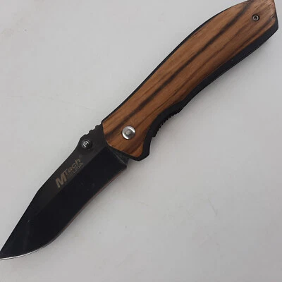 MTech USA Ballistic 440 Steel Finger Assist Folding Knife 4.5-Inch Closed 8 Open - Image 1 of 4