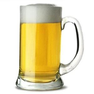 German Beer Stein 1 Pint Tankard Glass Beer Mug Masskrug Drink Bar Pub Party - Picture 1 of 2