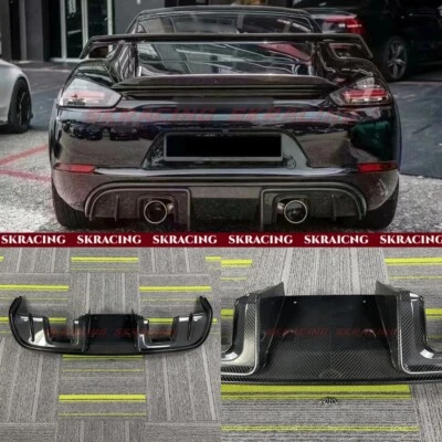 Difusor de parachoques trasero ajuste labio Porsche 718 982 Boxster Cayman FRP/fibra de carbono Foto 1 de 4