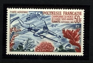 French Polynesia Scott C37 Scuba Diving Mint never Hinged Gorgeous - Picture 1 of 1