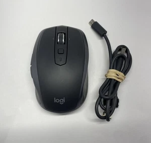 Logitech MX Anywhere 2S Bluetooth Graphite Black Mouse With Charging Cable, READ - Picture 1 of 11