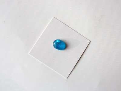 NATURAL NEON BLUE APATITE OVAL CABOCHON 2.0 CARATS - BRAZIL - Image 1 of 3