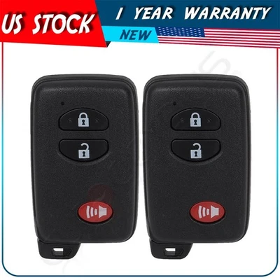 2 Remote Car Key Fob for Toyota 4-Runner 2010 2011-2013 2014 2015-2019 Buttons - Image 1 of 4