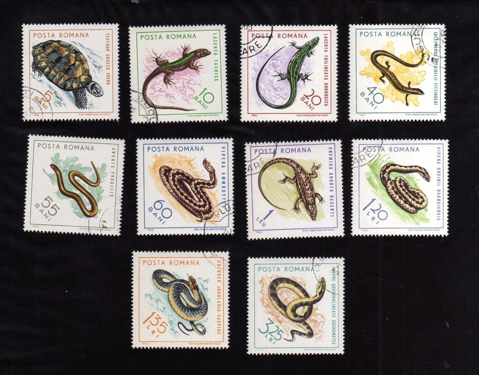 ROMANIA -  2377-2386  1965 Reptiles — 第 1/1 张图片